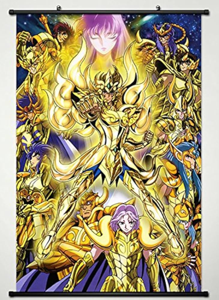 Amazon.co.jp: 聖闘士星矢 ウォールスクロールポスター アニメソウル